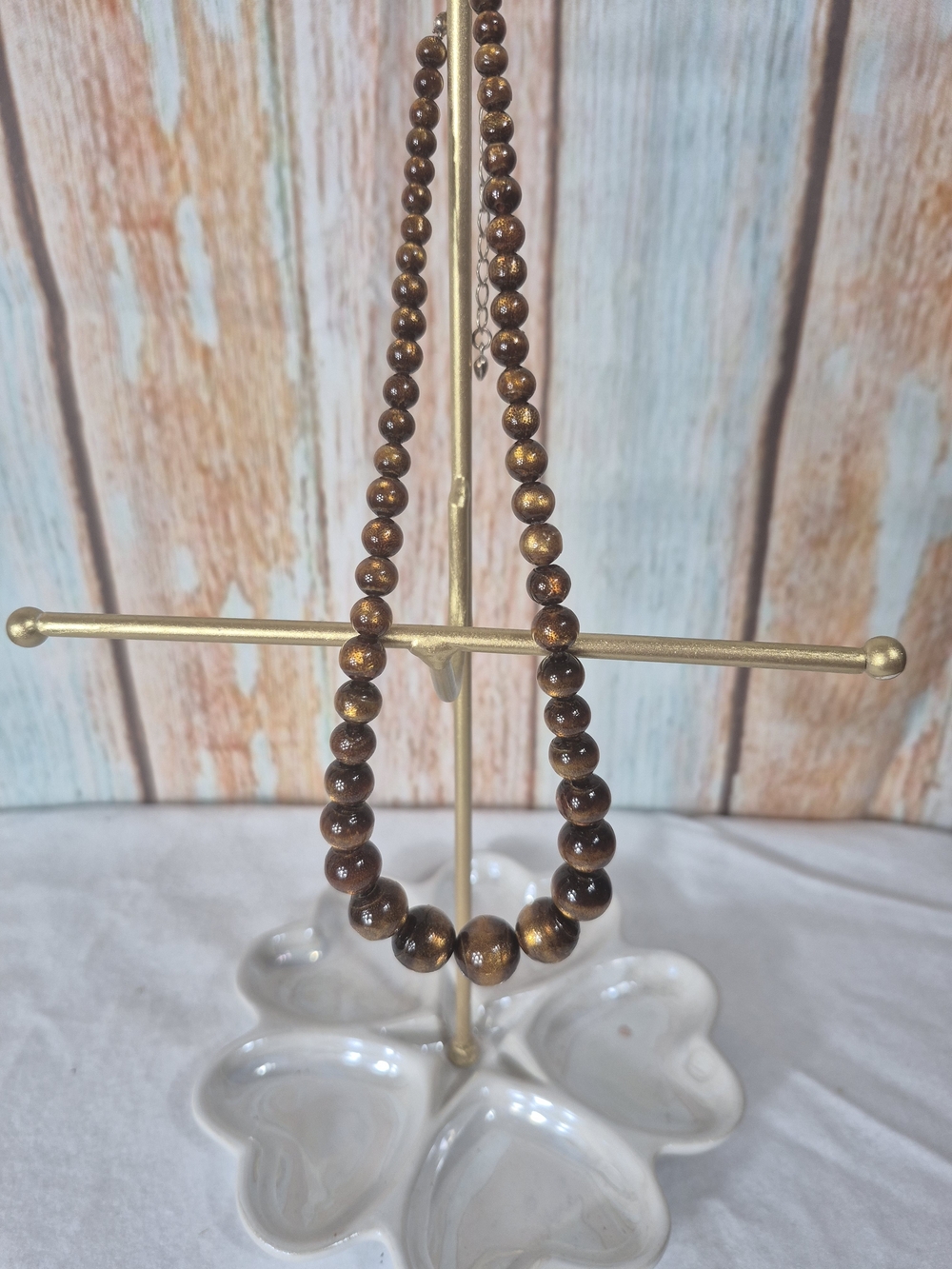 Jay King DTR Sterling 925 Tigers Eye Necklace 17"
